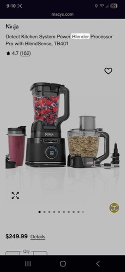Ninja Kitchen System | Food Processor & Blender with BlendSense Technology | 8-Cup Bowl & 24-oz. To-Go Cup | For Smoothies, Cookie Dough, Salsa & More