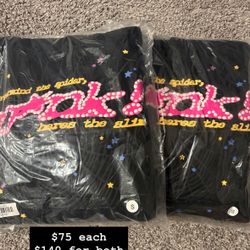 2x Black P*nk Sp5der Hoodie