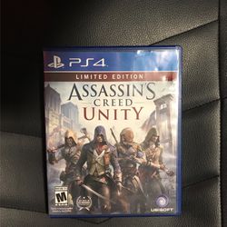 PS4 Assassins Creed Unity limited edition 