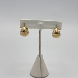 18kt YG Huggie Earrings