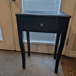 Dark Espresso/Black Wooden Table With One Drawer