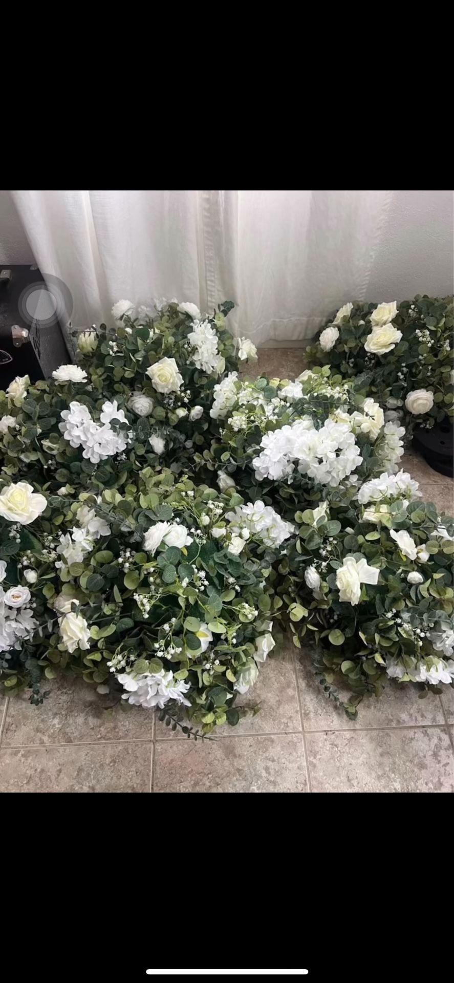 White Artificial Flower Arrangement