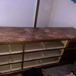 Brown Wooden Dresser