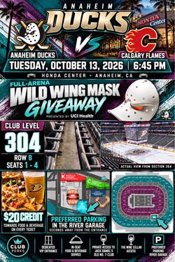 Anaheim Ducks vs Calgary Flames NHL Tickets
