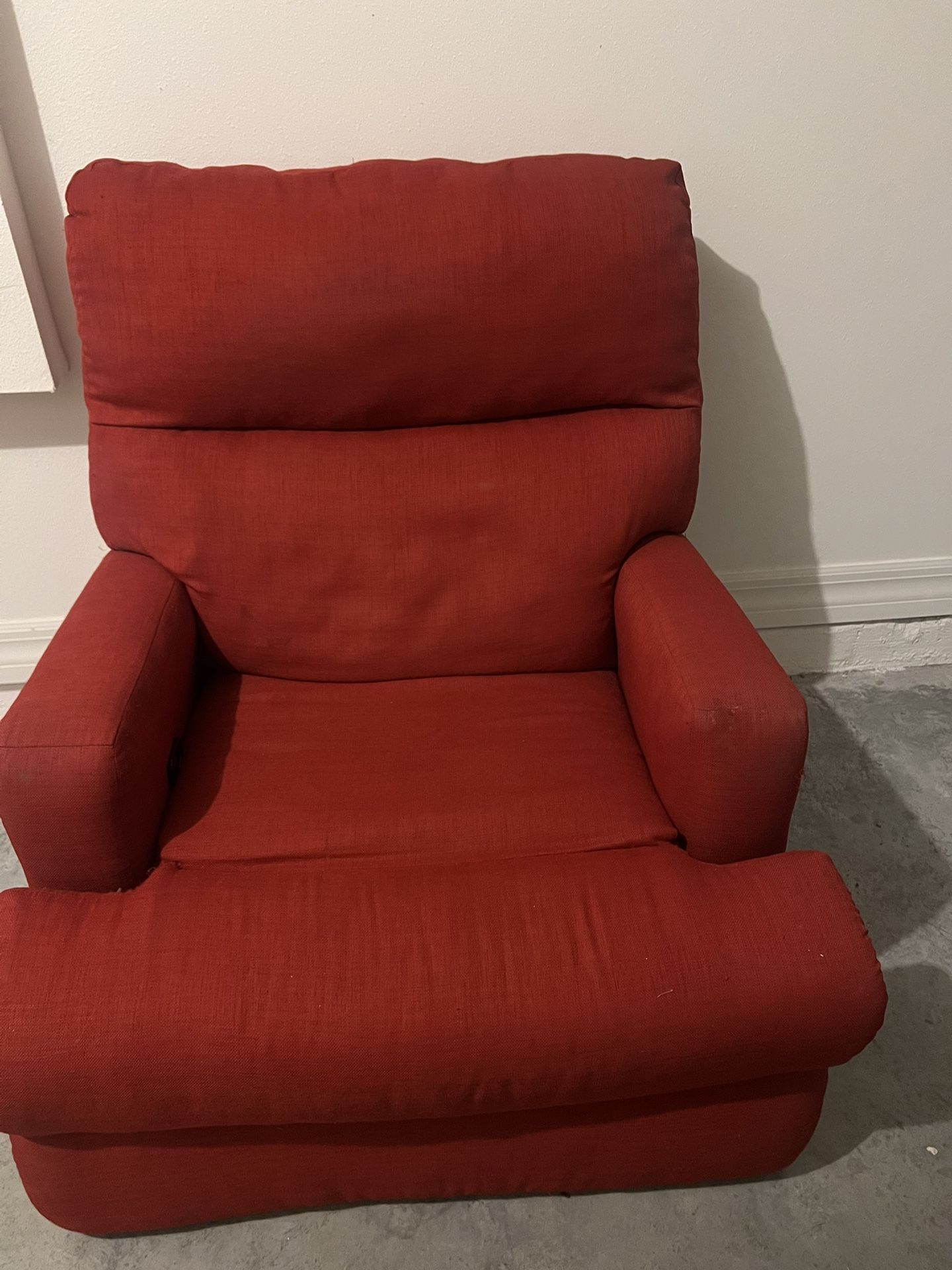 Red Couch & Love Seat