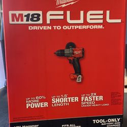 Milwaukee M18 FUEL 18-Volt Lithium-Ion Brushless Cordless 1/2 in. Hammer Drill/Driver (Tool-Only)
