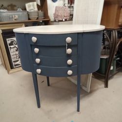 Blue Cabinet Table