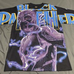 Black Panther Marvel Modern Boot AOP T-Shirt - Size XL