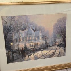 Thomas Kincade  LARGE lithograph Print