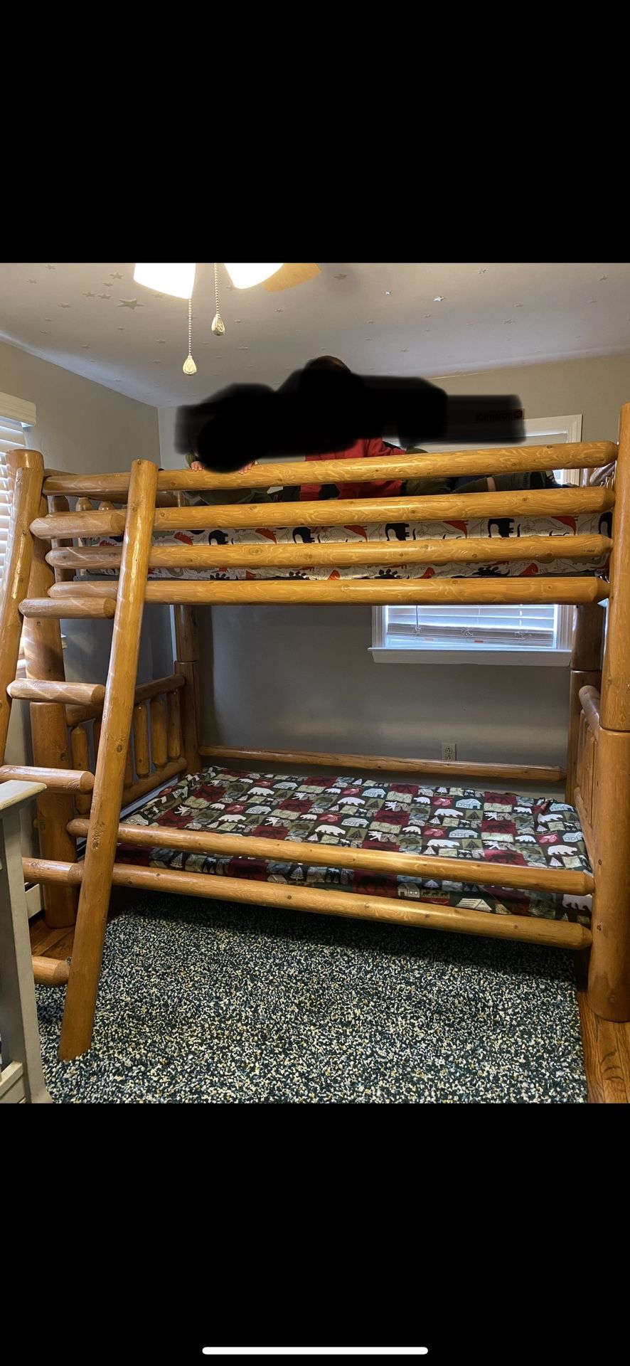 Log Cabin Bunk Beds