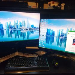 2 LG monitors 