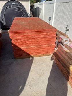 4’x8 ‘Sheets Fire Treated Wood And 2”x4”
