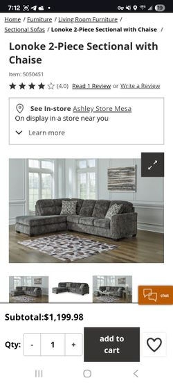 AHF Lonoke 2 Piece Sectional w/ Chaise