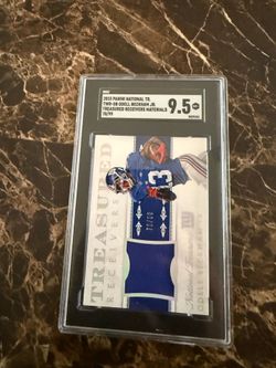 2015 Panini National Treasures Odell Beckham Jr. Treasured Receivers Materials /99 SGC 9.5