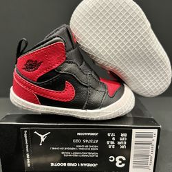 Jordan 1 High BRED TD Sz 3c And 4cBooties