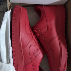 Nike Red Air Force 1 Size 10.5 men