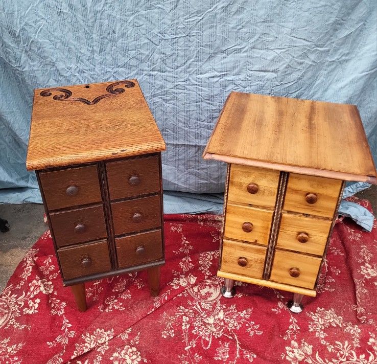 Unique Up Cycled End Tables