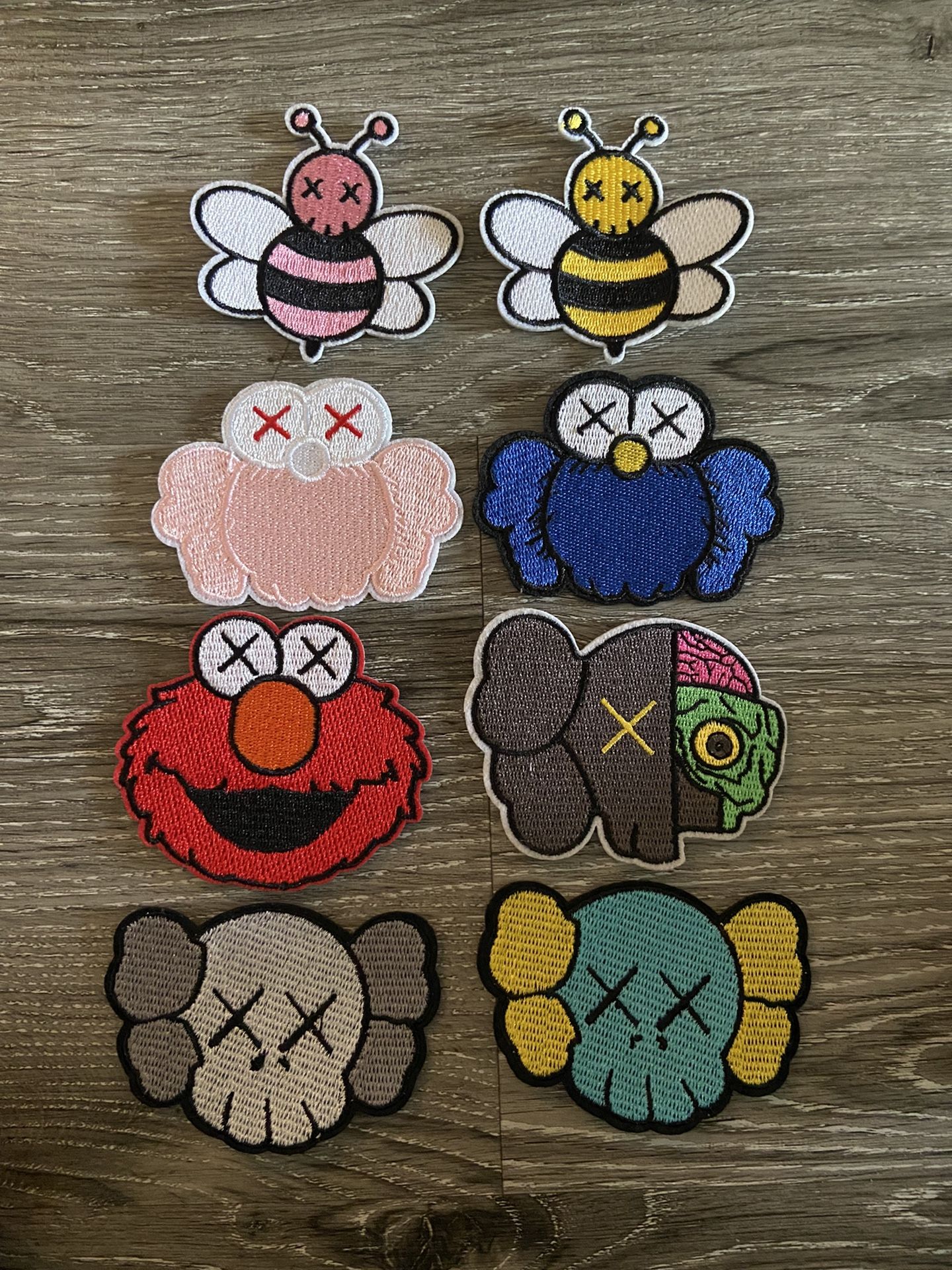 KAWS IRON ON PATCH BUNDLE (8)