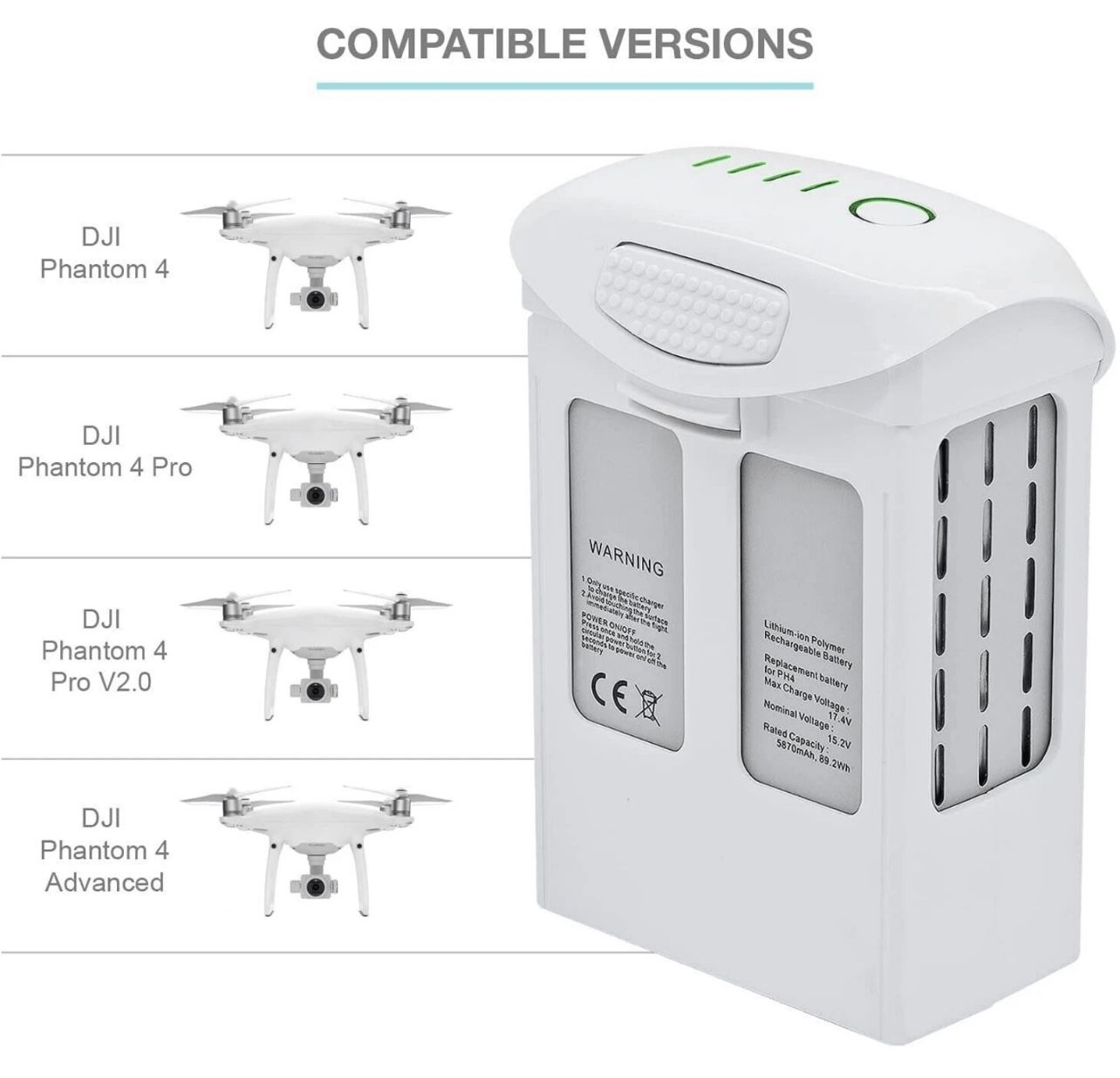 Battery for DJI Phantom 4 Series Drones