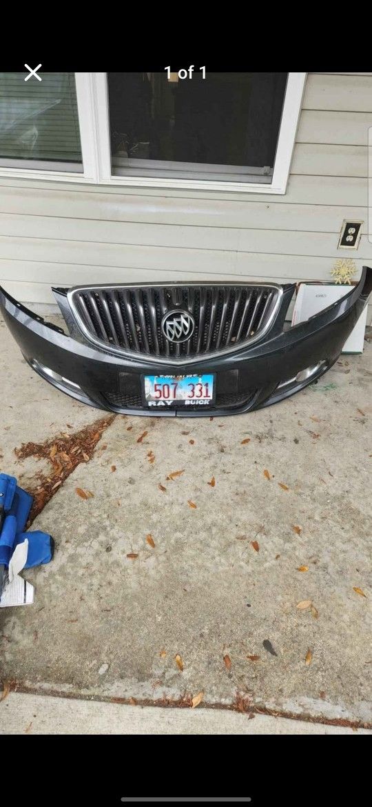 Front Bumper With Chrome Inserts