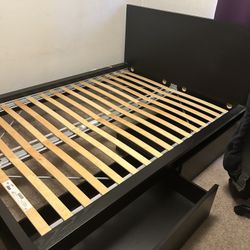 Full Size IKEA Malm Bed Frame  - with Storage
