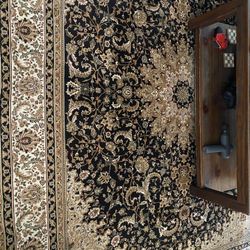 One Large 94.5 By 120 Inches Middle Eastern Rug, Mat Multi Color New