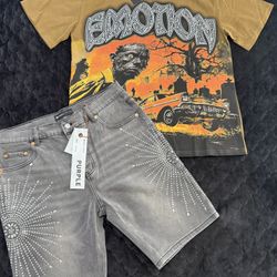 Mixed Emotion x Purple Shorts