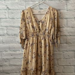 Half Sleeve Mid Length Dress 