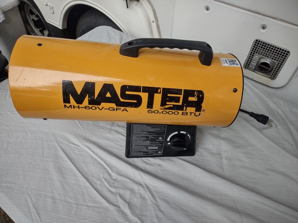 Master MH-60V-GFA 40-60,000 BTU LP Forced Air Heater