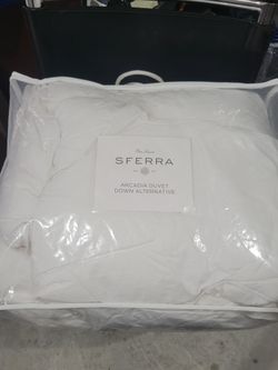 Sferra Arcadia duvet down alternative medium weight full Queen