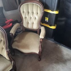 Antique chair and sofa