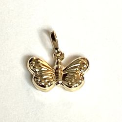 14k real gold butterfly pendant | Valuable Gift | Birthday Gift | Fine Jewelry |
