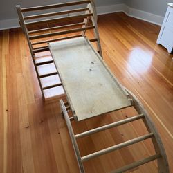 Kids Wooden Climbing Structure