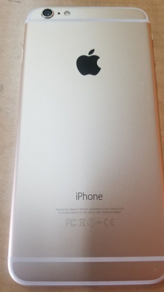 Unlocked iPhone 6 Plus 64g gold excellent