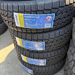265/65R17 Set Of 4 Lion Sport A/T New Tires 