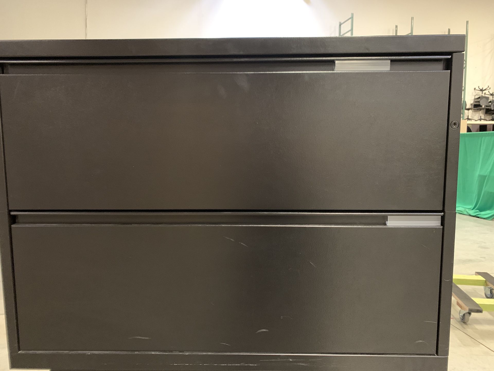 Meridian black 36” filing cabinet