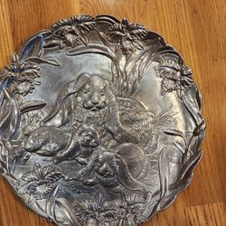 Arthur Court Rabbit 12 inch Platter 