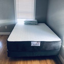 MATTRESS+Box Queen size foam MEDIUM 11”thick Box 8”Brand New in plastic WE DELIVER