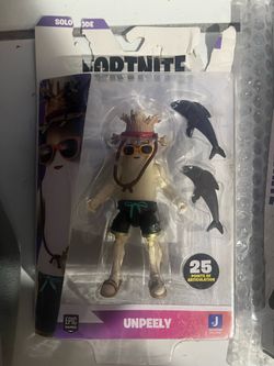 UNPEELY Fortnite SOLO MODE Banana Figure Hat Sunglasses Fish EPIC GAMES 2021 NEW