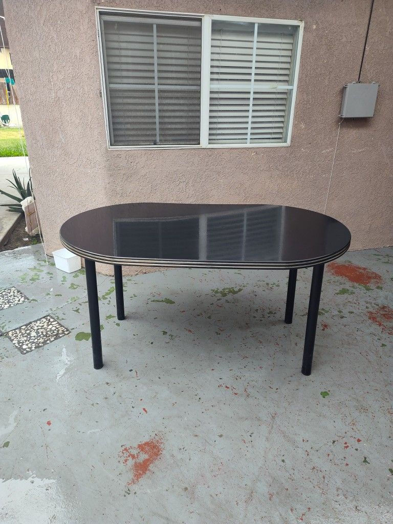 Black Kitchen Table 60"×36"×31"