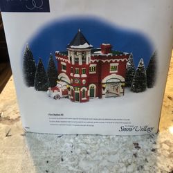 Snow Village Fire Station