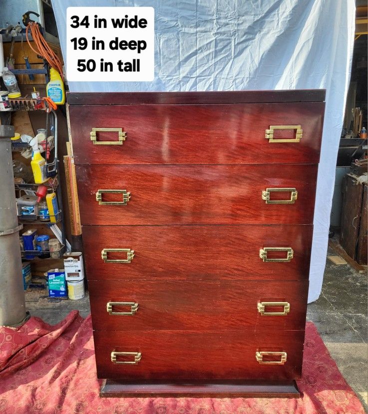 Solid Cherry Wood Dresser