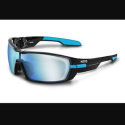🔥New In Box Koo (KASK) Cycling Sunglasses Black/Light Blue🔥