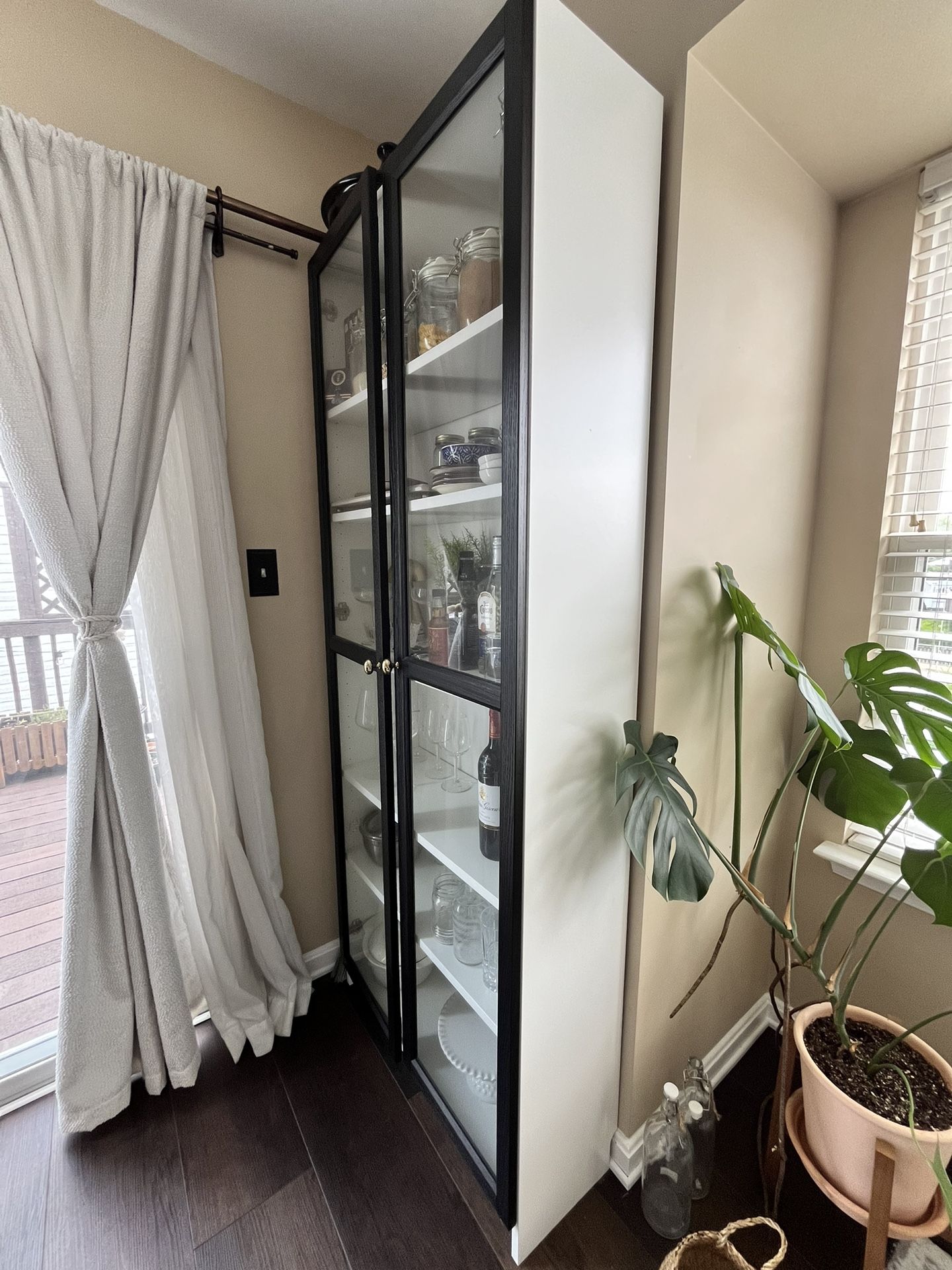 IKEA Billy Bookcase W/black Doors