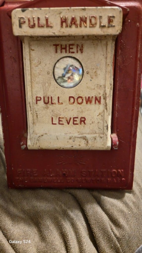 Vintage Gamewell Co. Alarm Pull Station