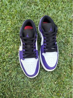 MEN LOW AIR JORDAN PURPLE & WHITE