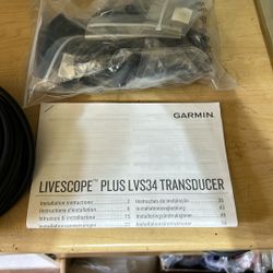 Garmin LVS34 Transducer With Mounting Brackets