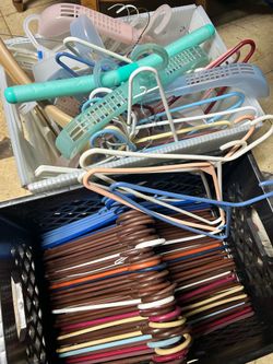 Clothes hangers dress coat laundry pants dry cleaning