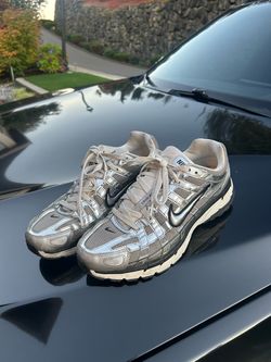 Nike P-6000 Silver Metallic Sneakers