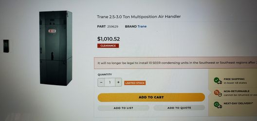 Trade air handler
